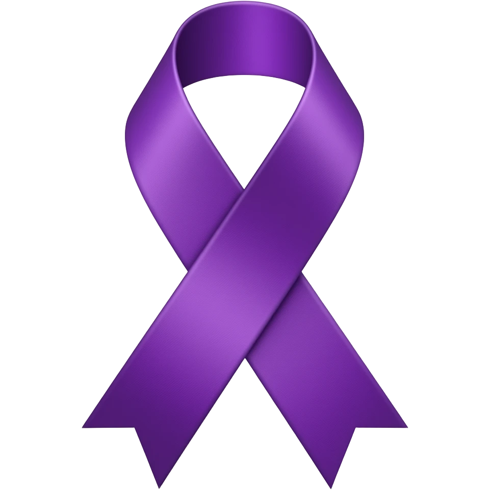 Purple ribbon emoji emoji