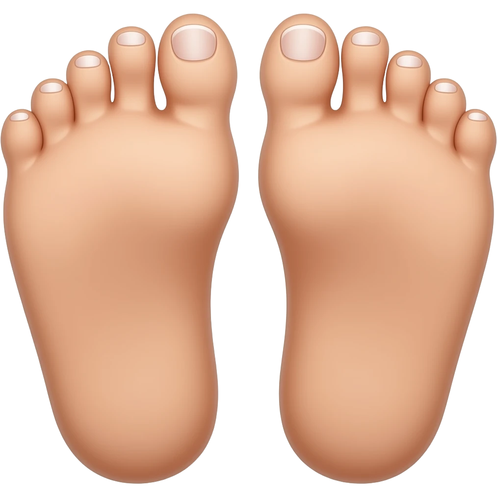 feet with toenails emoji
