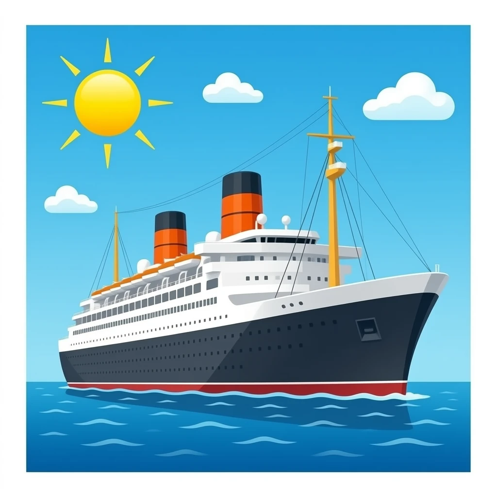 Queen Mary ship another view emoji