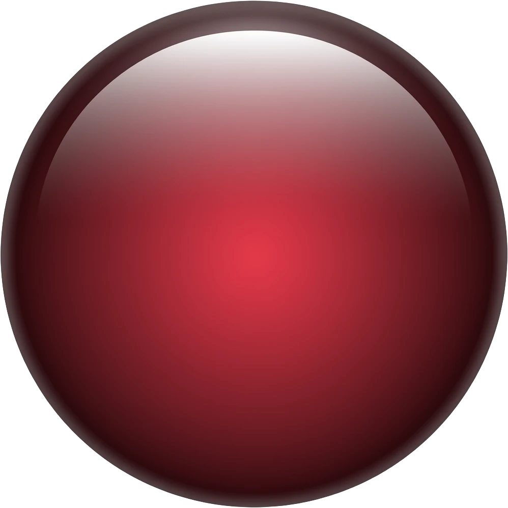 Round glass dark red circle emoji