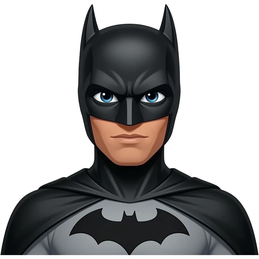 batman dark brown skin emoji