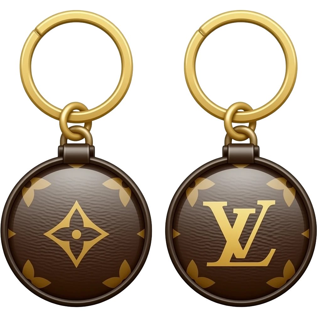 Louis Vuitton keychains emoji