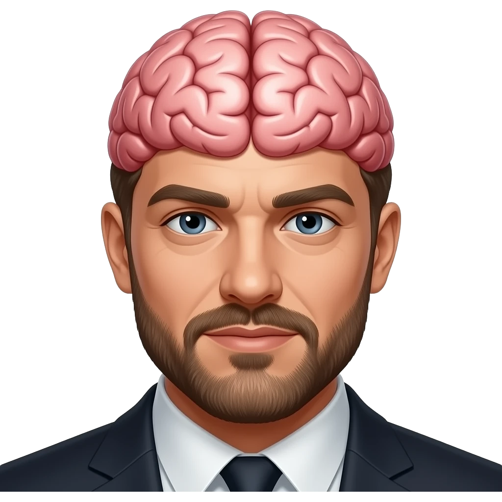Hustler big master brain emoji