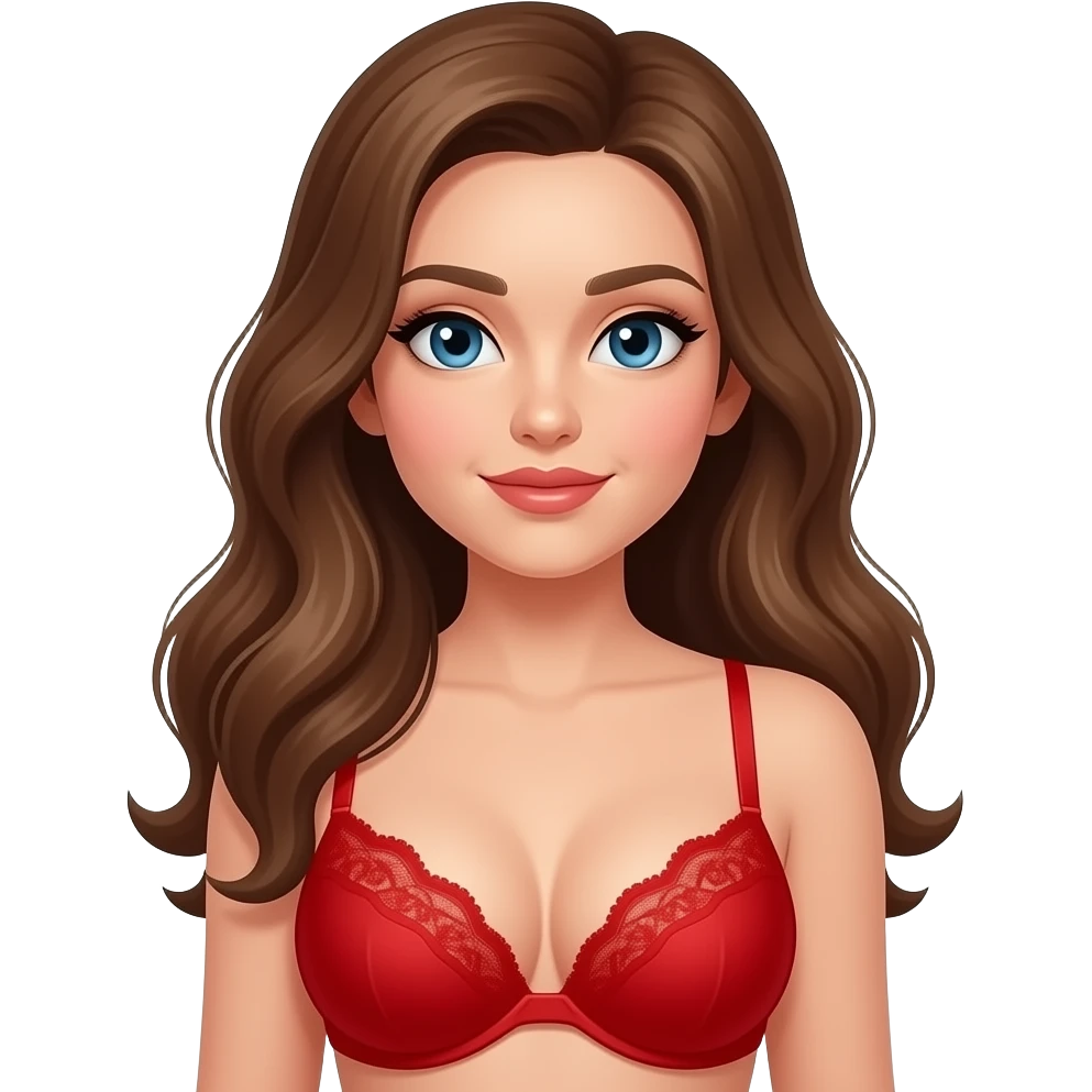 Boobs with sexy sexy bra red lingerie emoji
