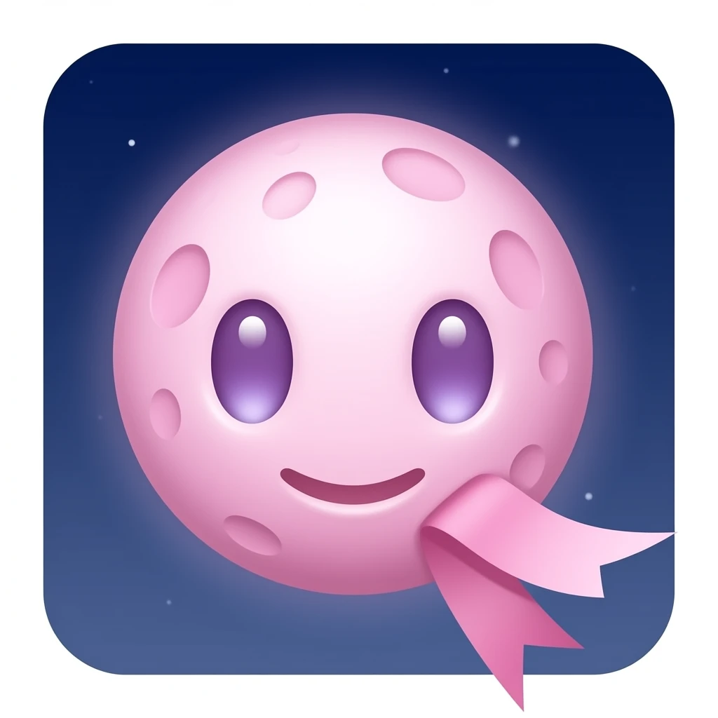 Pinker mond mit schleife an der seite emoji