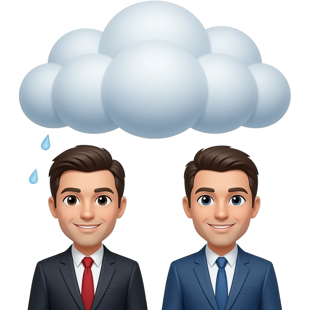 rain cloud men emoji