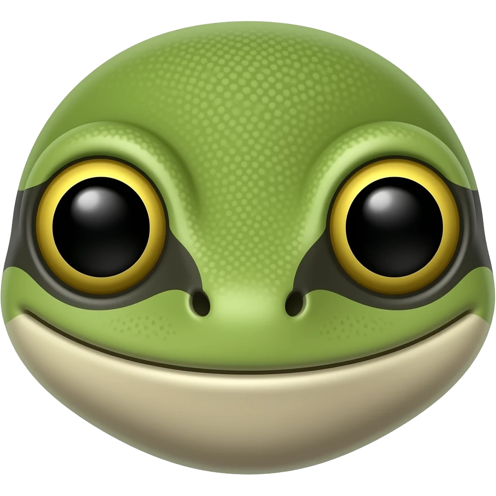 newt, portrait, realistic, front face emoji