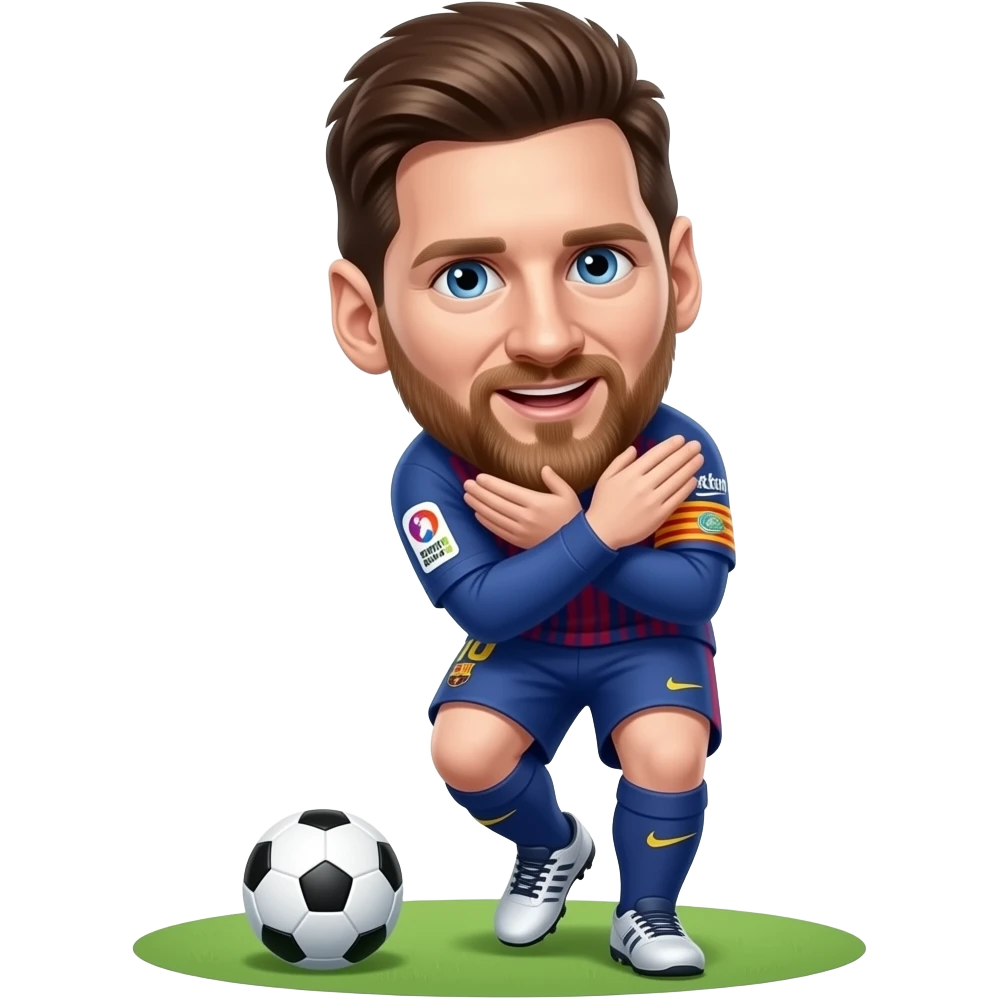 Messi getting booed at his soccer game emoji