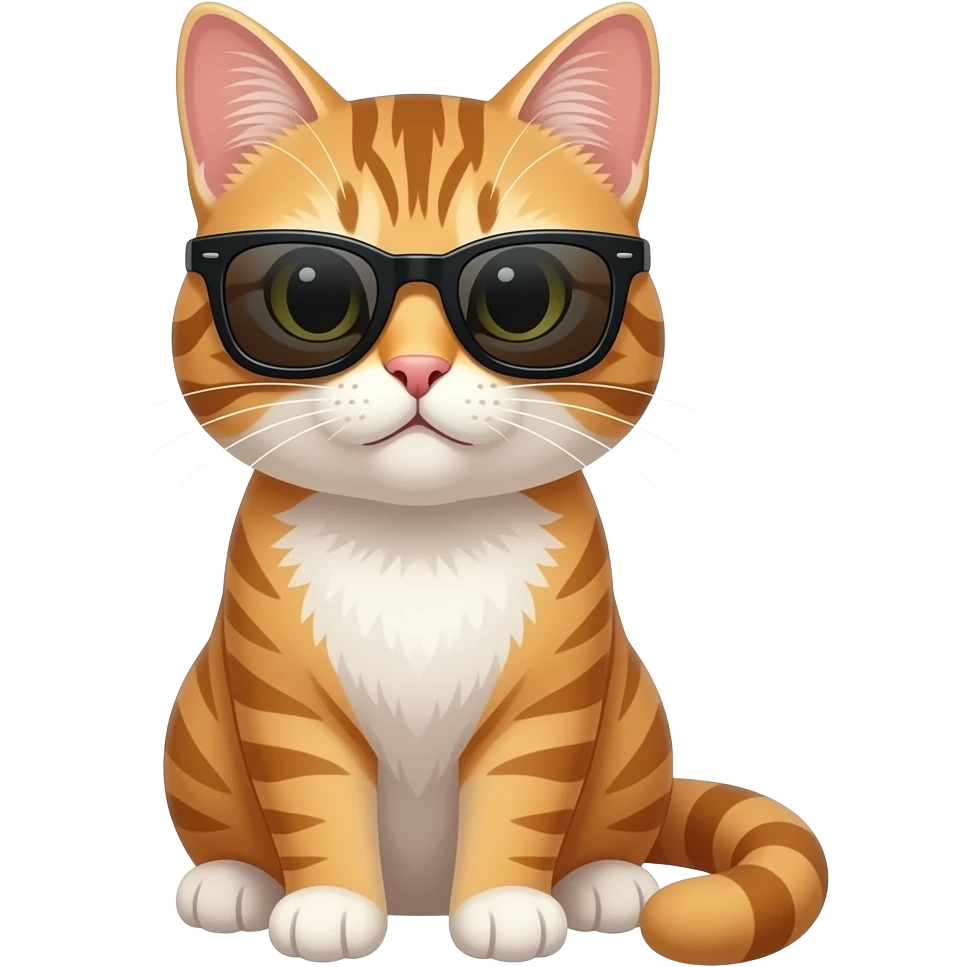 Cat wearing sunglasses emoji