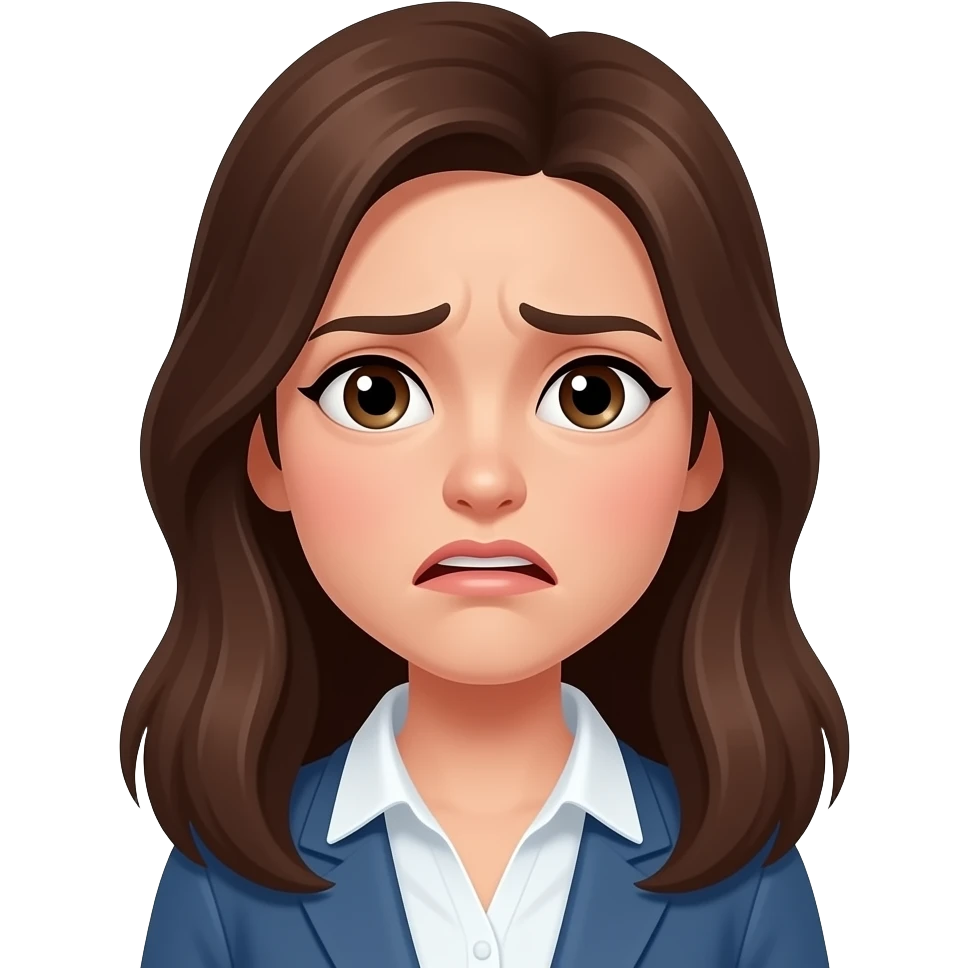 mujer frustrada confundida emoji
