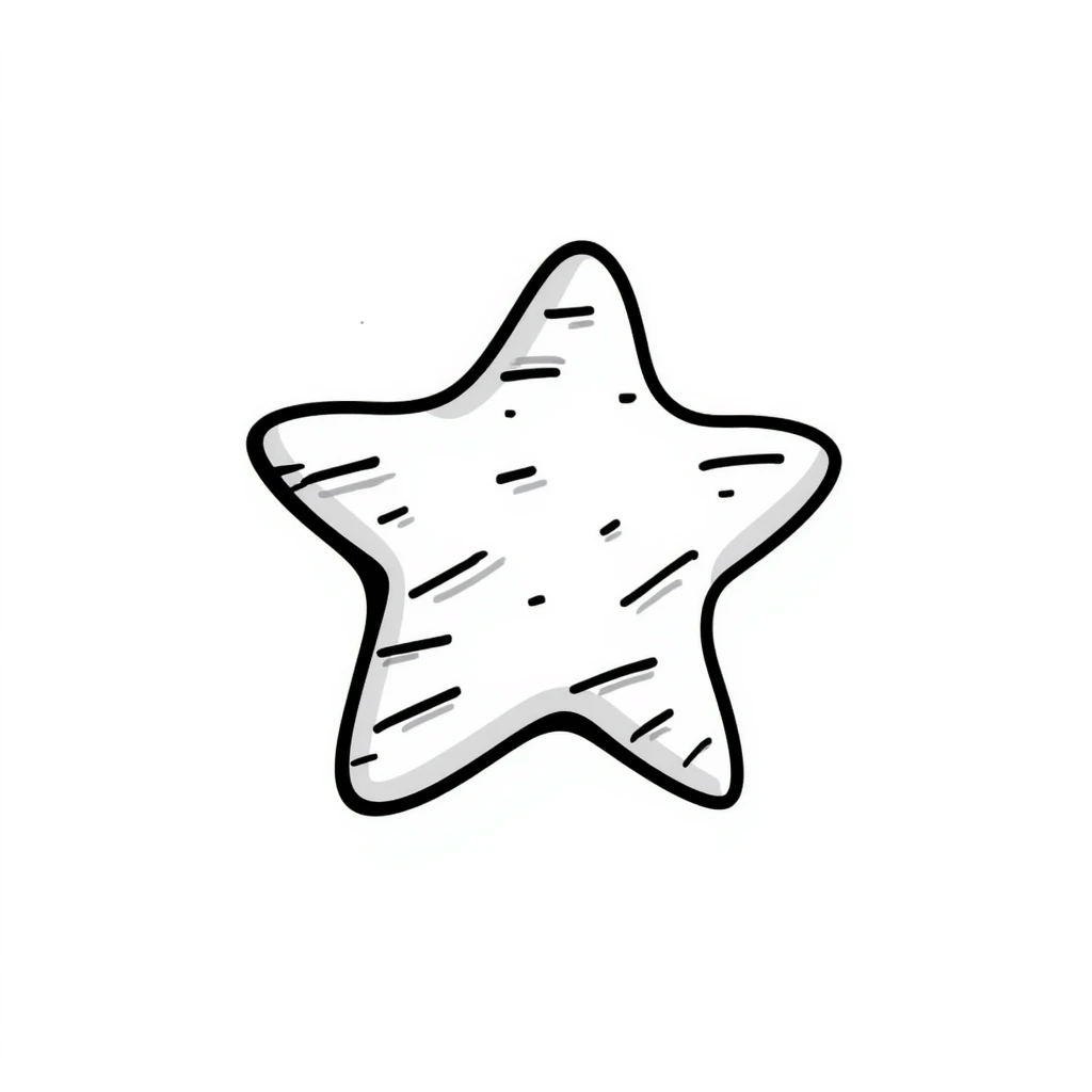 hand drawn star emoji