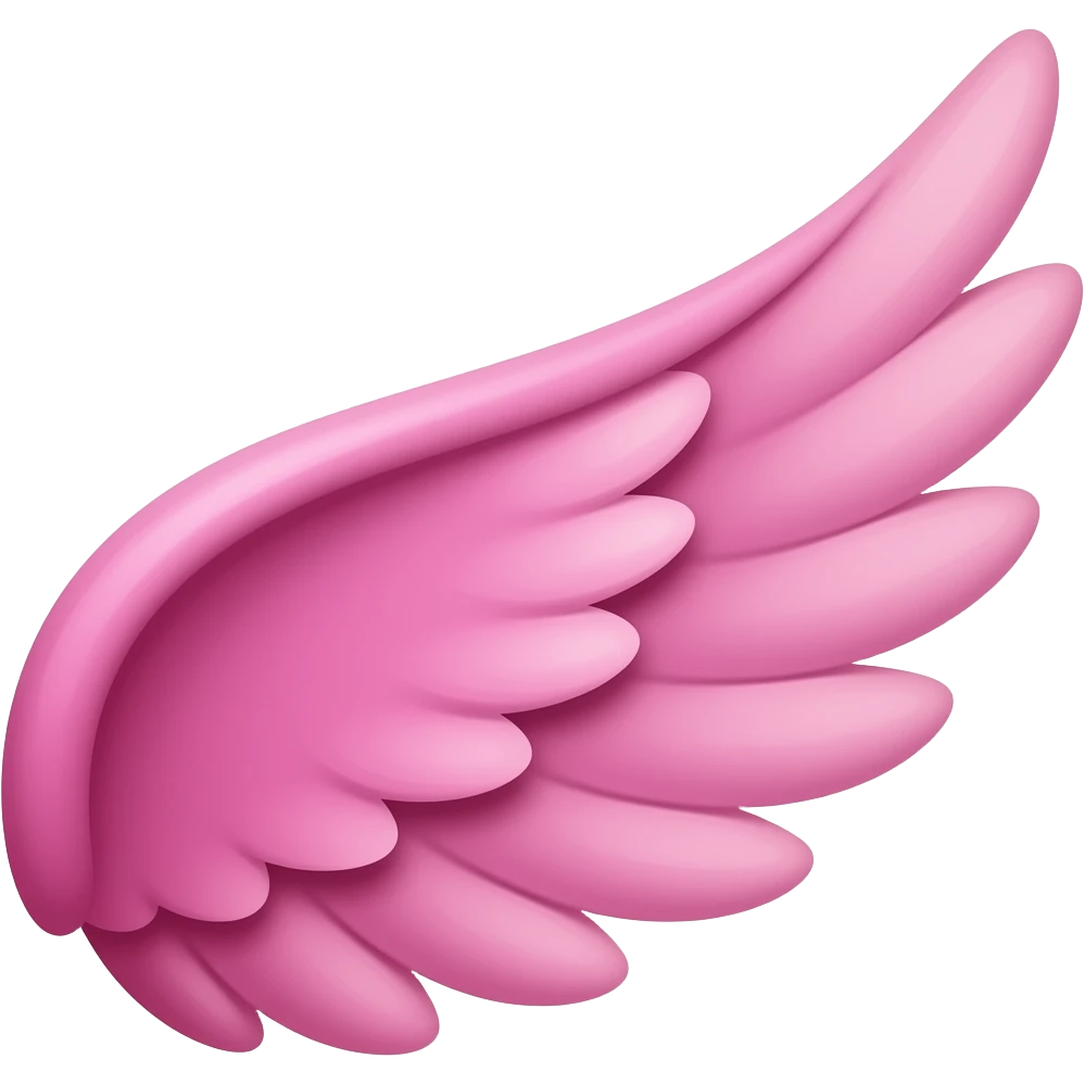 pink left wing emoji