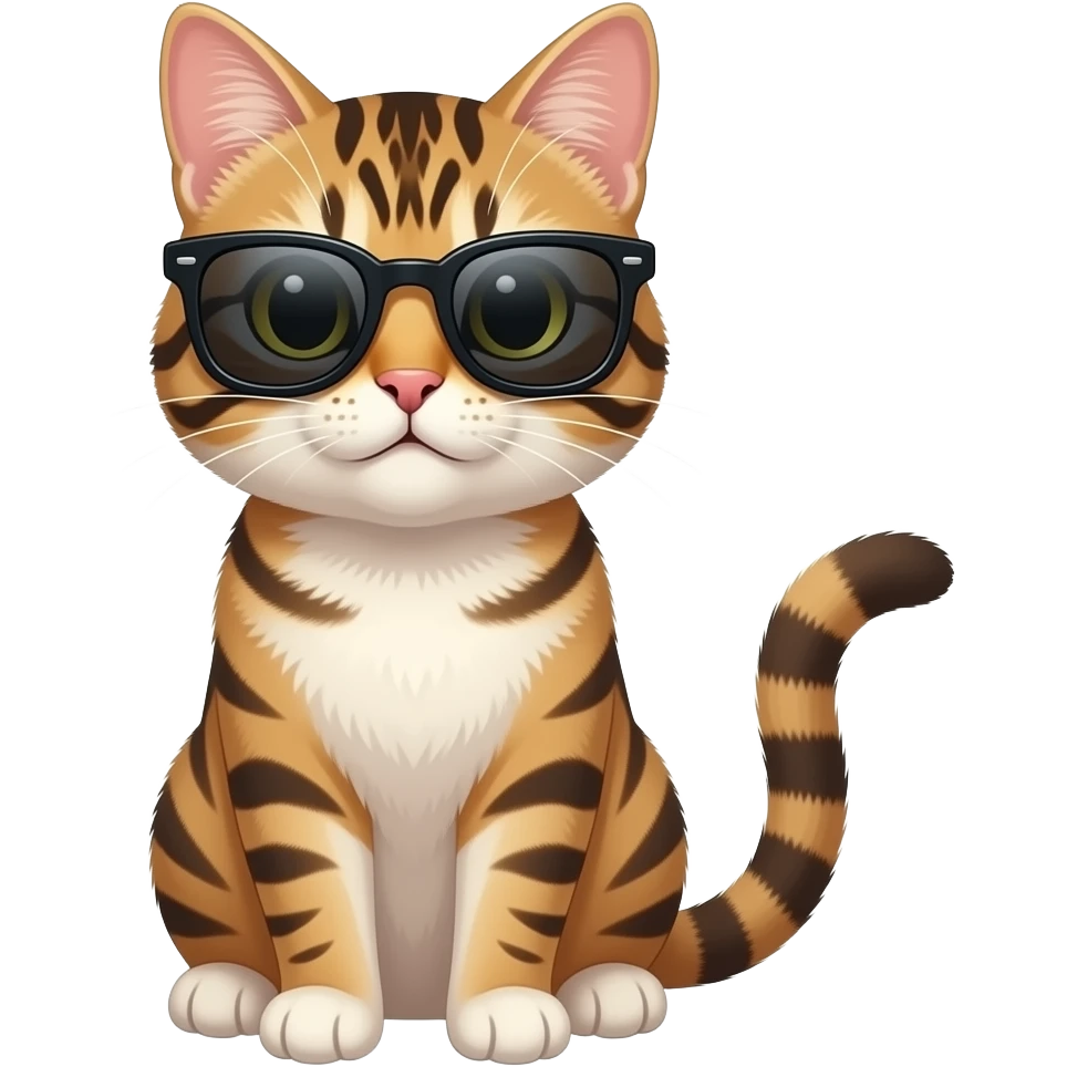 Cat wearing sunglasses emoji