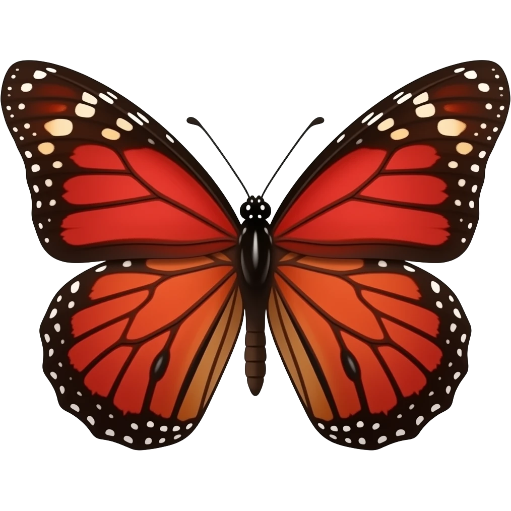Red butterfly emoji