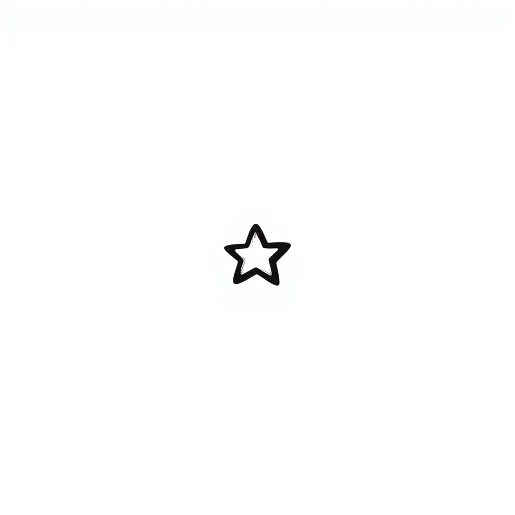 hand-drawn doodle star emoji