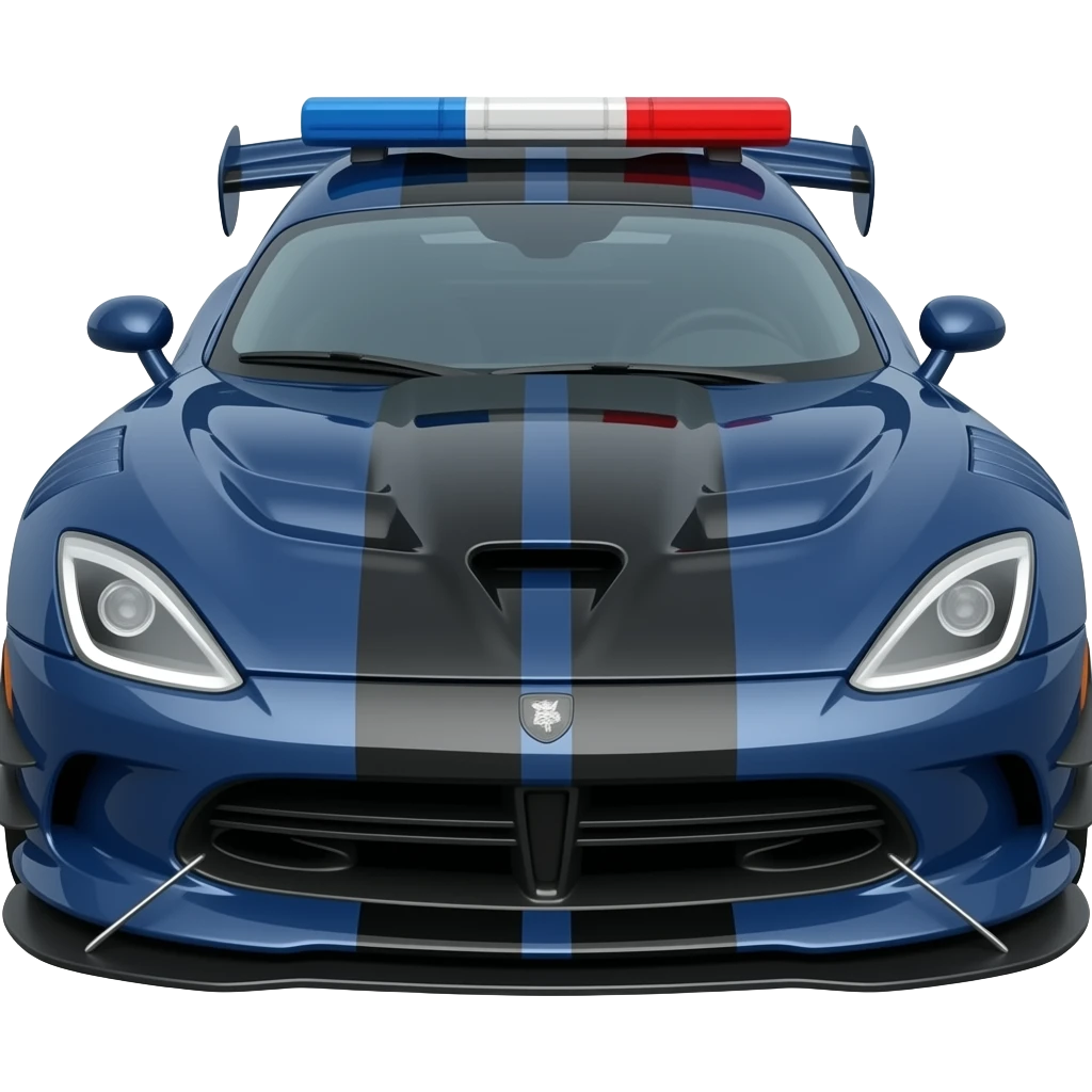 Police Dodge Viper emoji