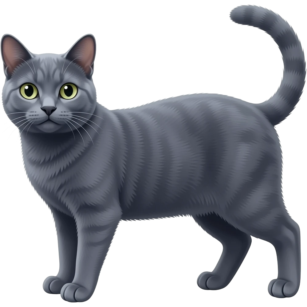 two cats russian blue and black tortoiseshell emoji