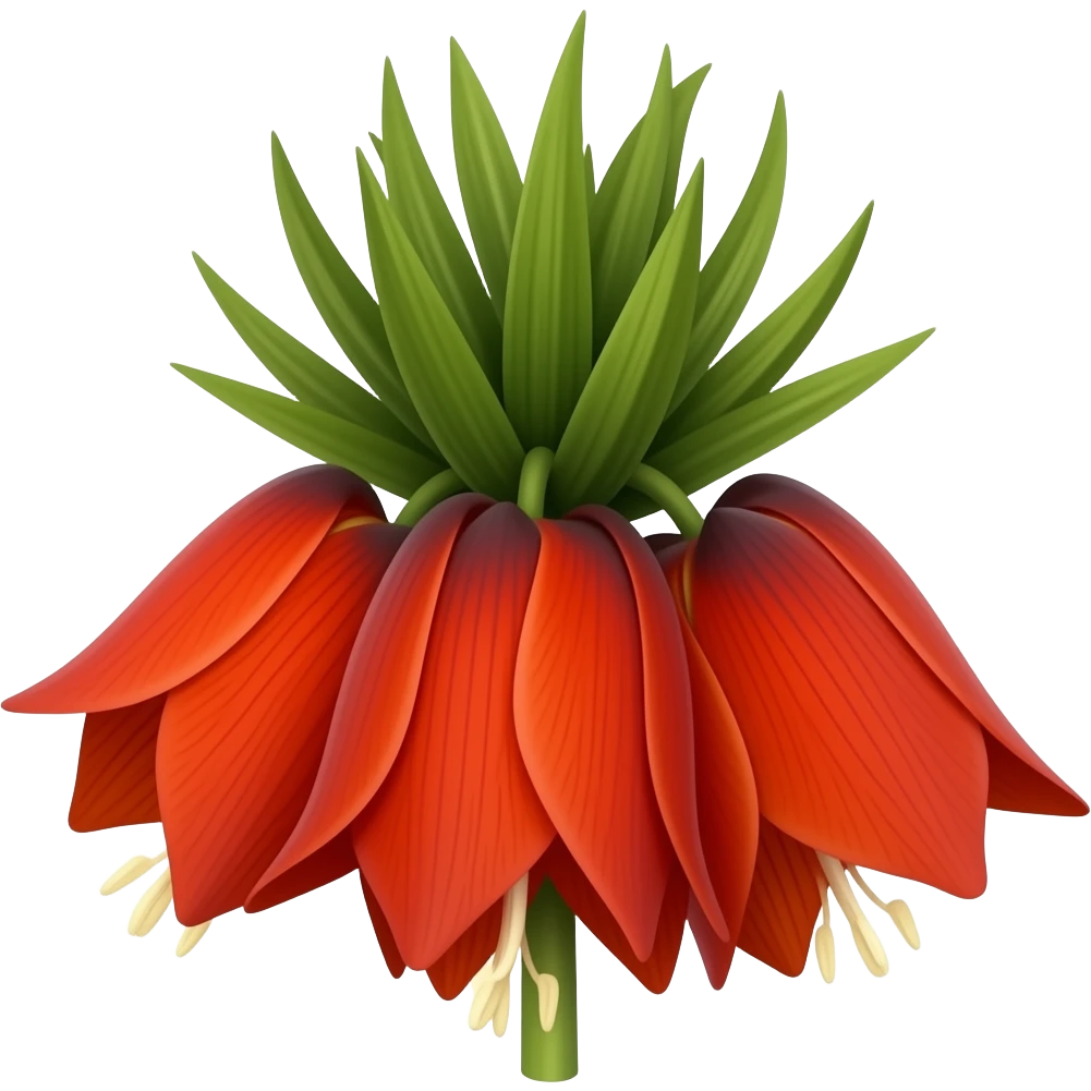 нарисуй цветок Crown Imperial emoji