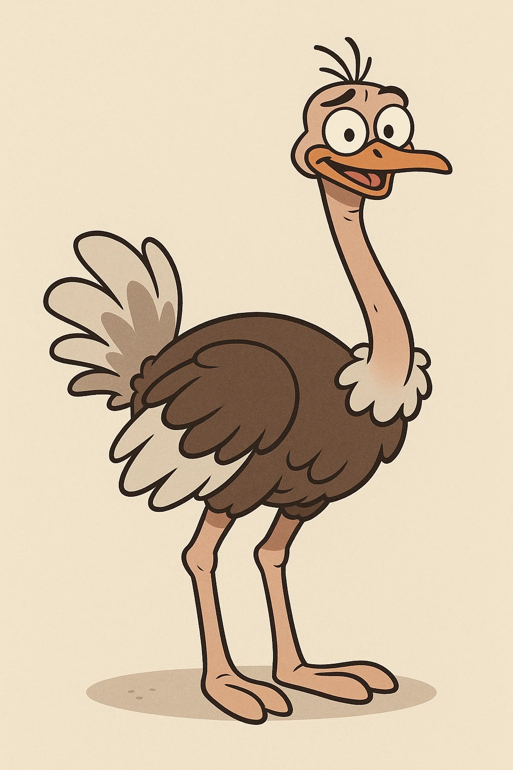 An ostrich emoji