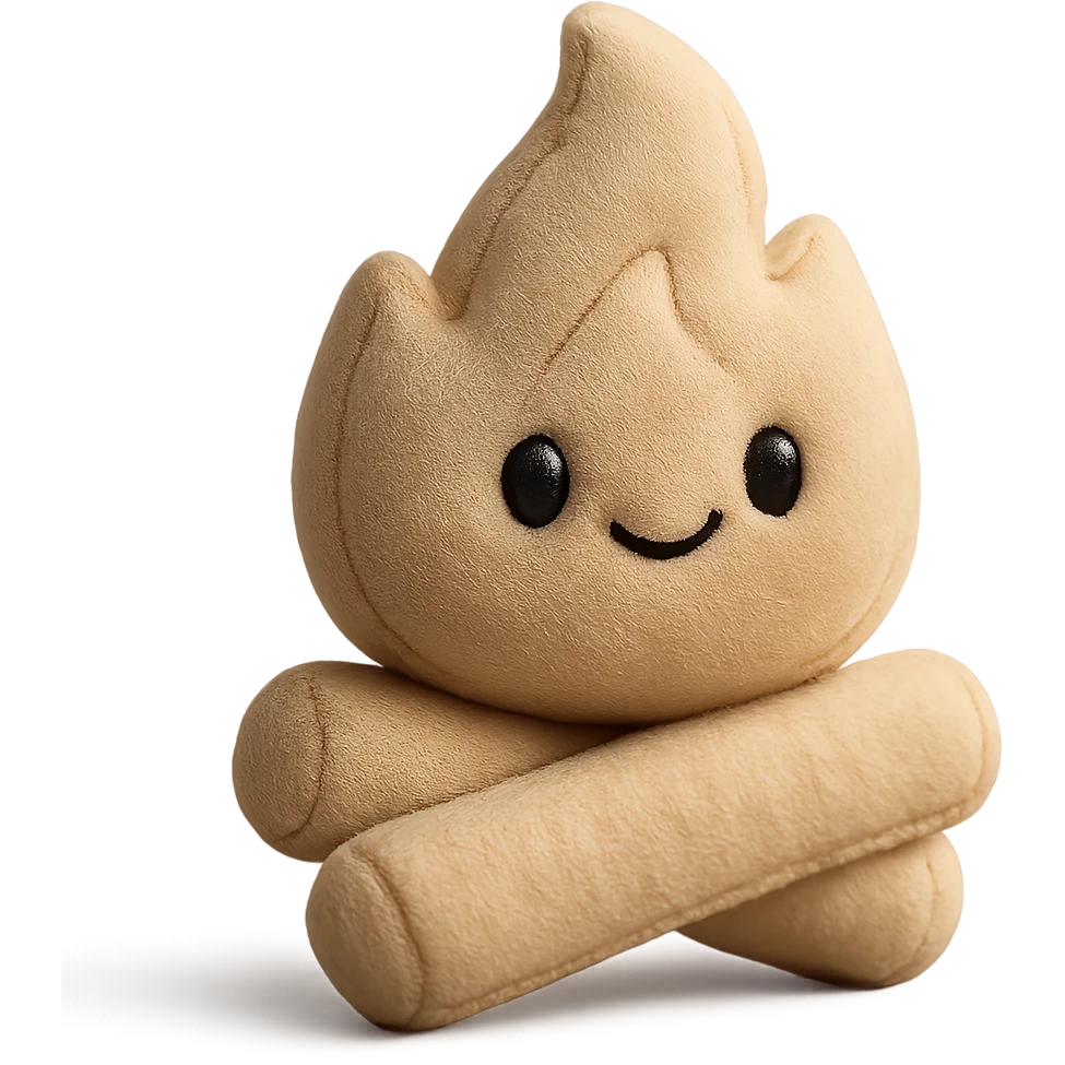 Remove the background while keeping the smooth organic 3D style with a soft beige color palette. The design should be minimal and elegant, with rounded shapes and soft lighting, avoiding blocky forms. emoji