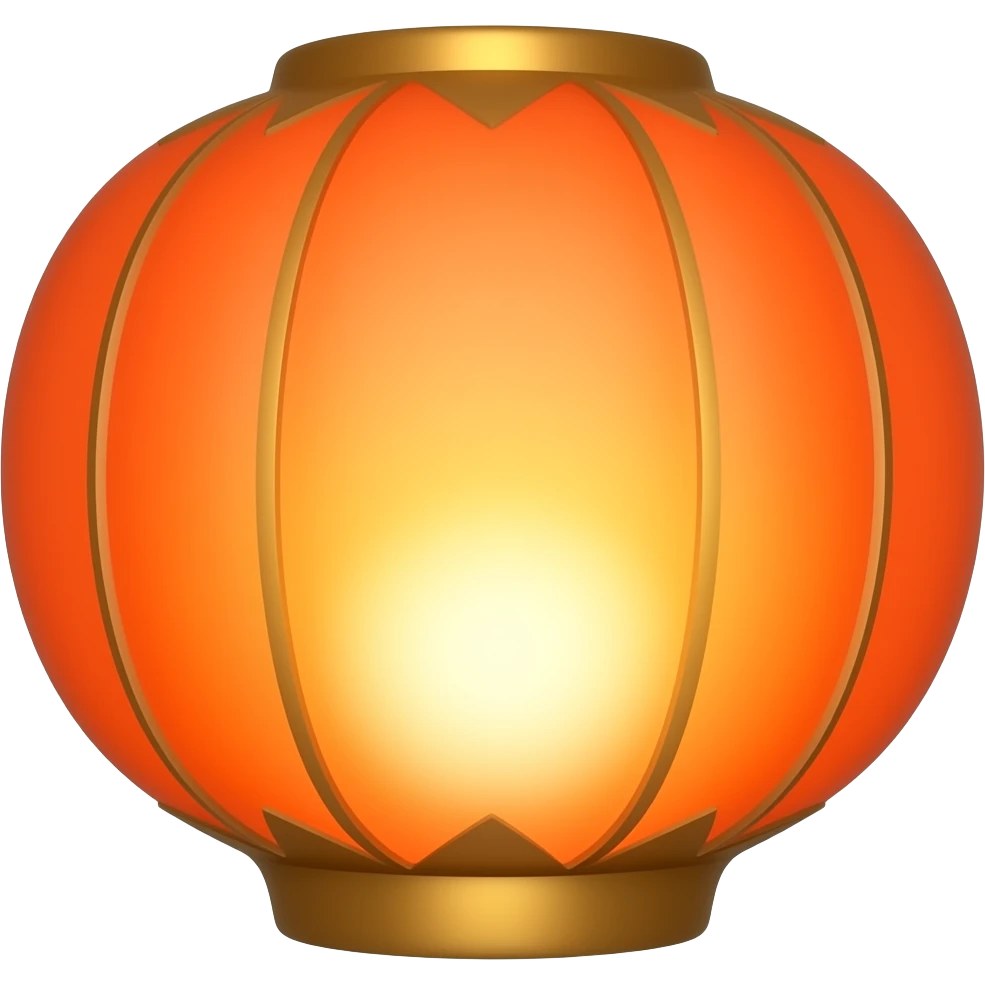 Laterna flutuante da tailandia emoji