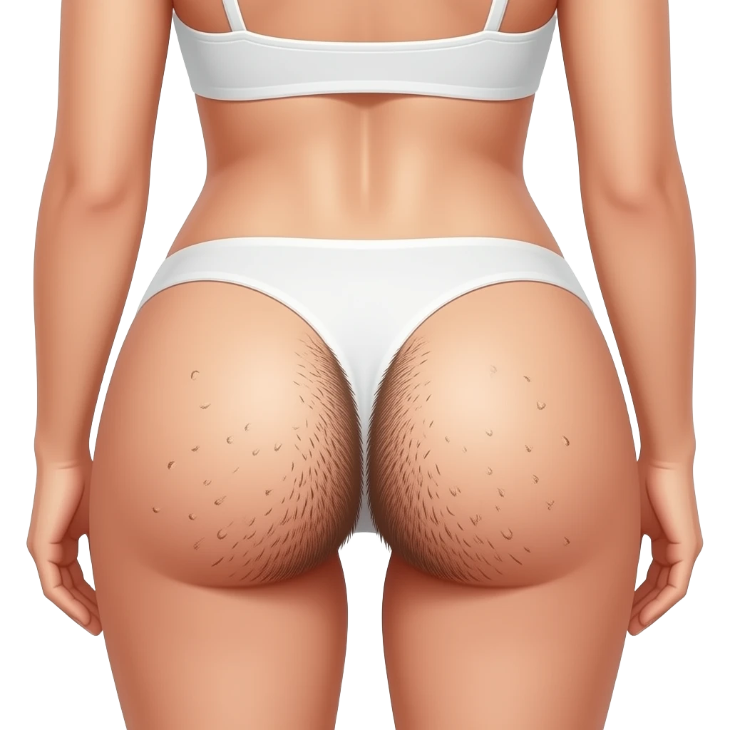 spreading huge butt cheeks and shaving hairy anus emoji
