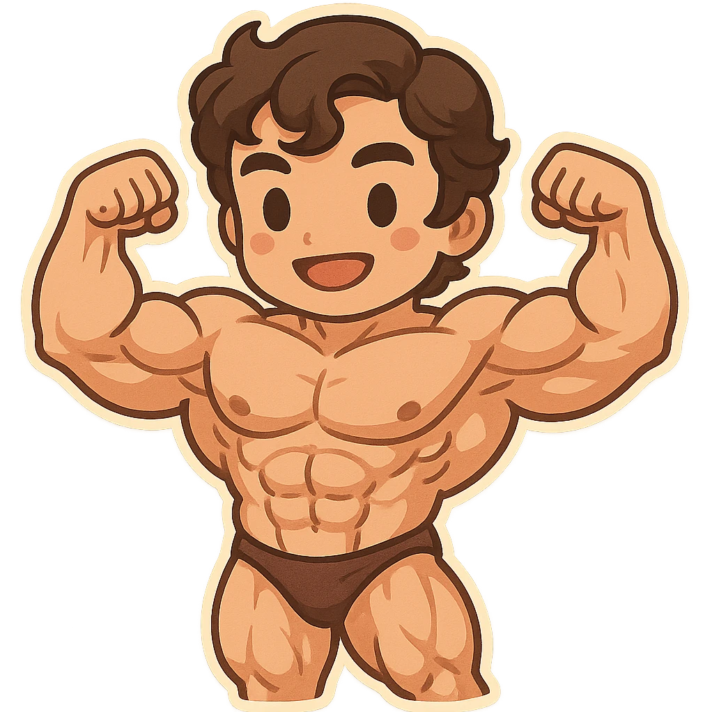 The golden age of bodybuilding emoji