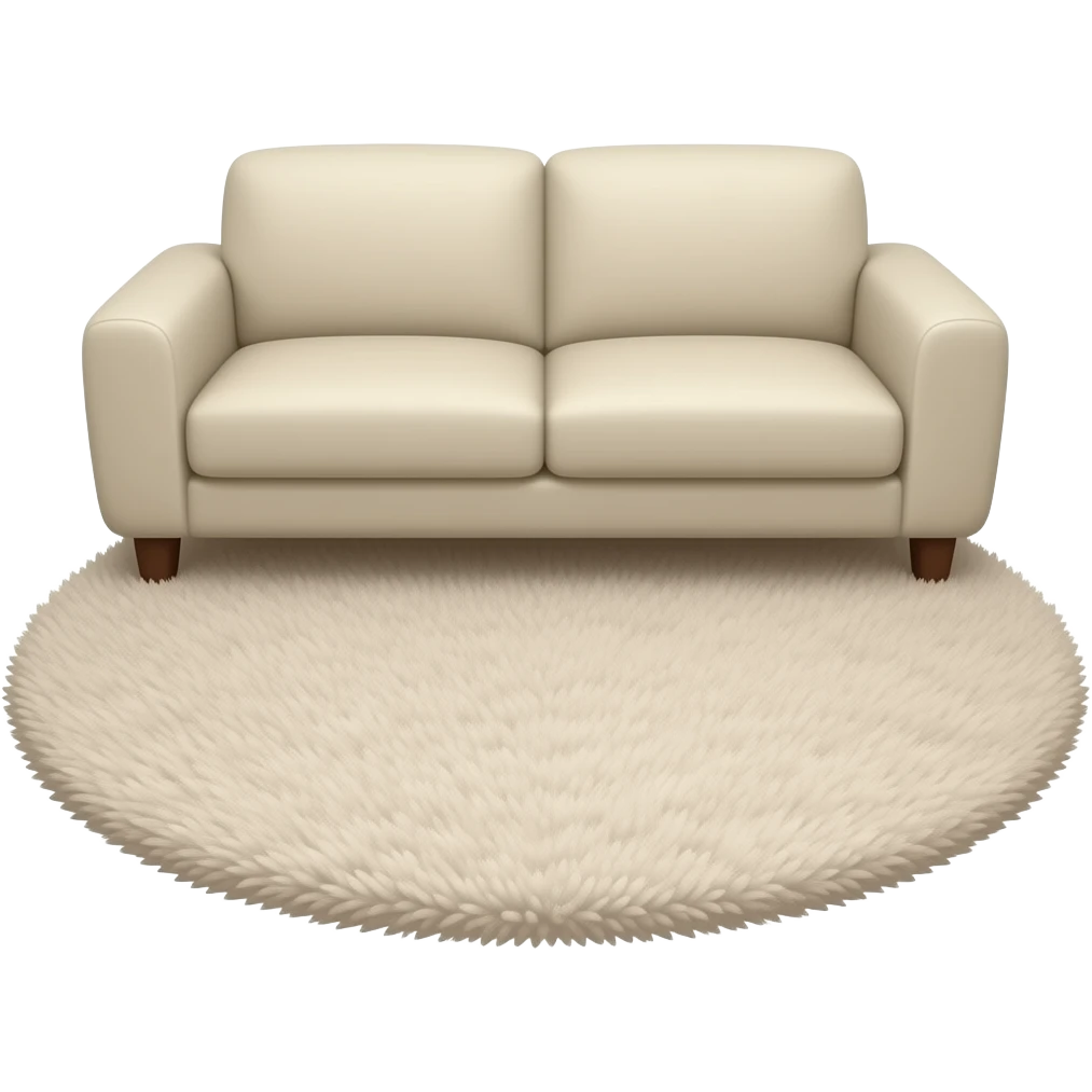 Carpet under a sofa, no background emoji