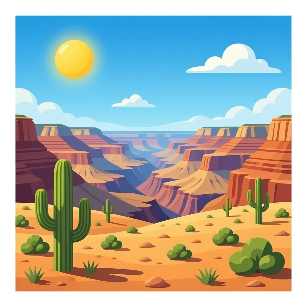 Grand Canyon Desert Place emoji