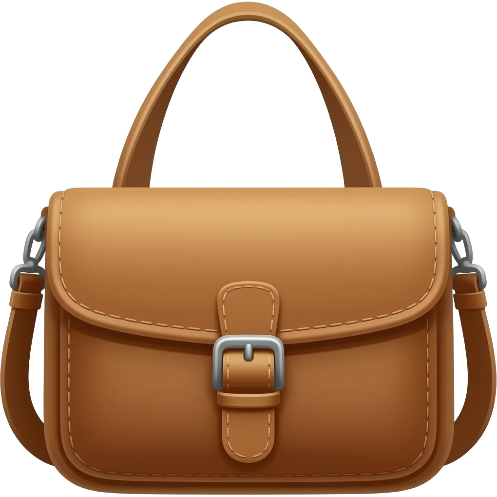 Brown sling bag emoji