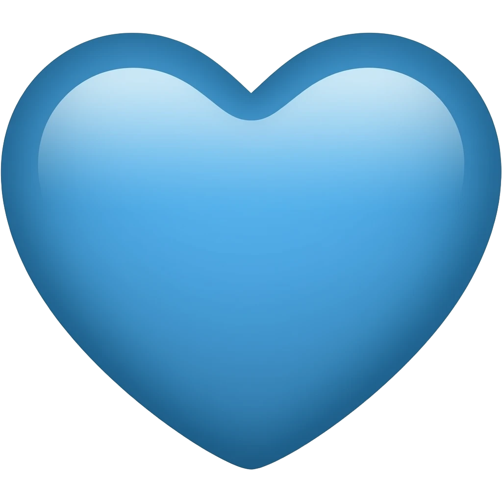 Coração azul 🩵 emoji