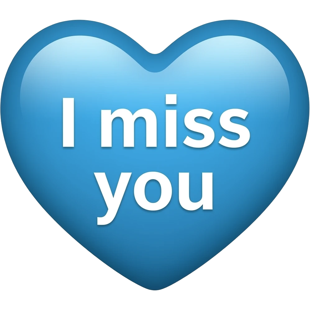 i miss you🩵 emoji