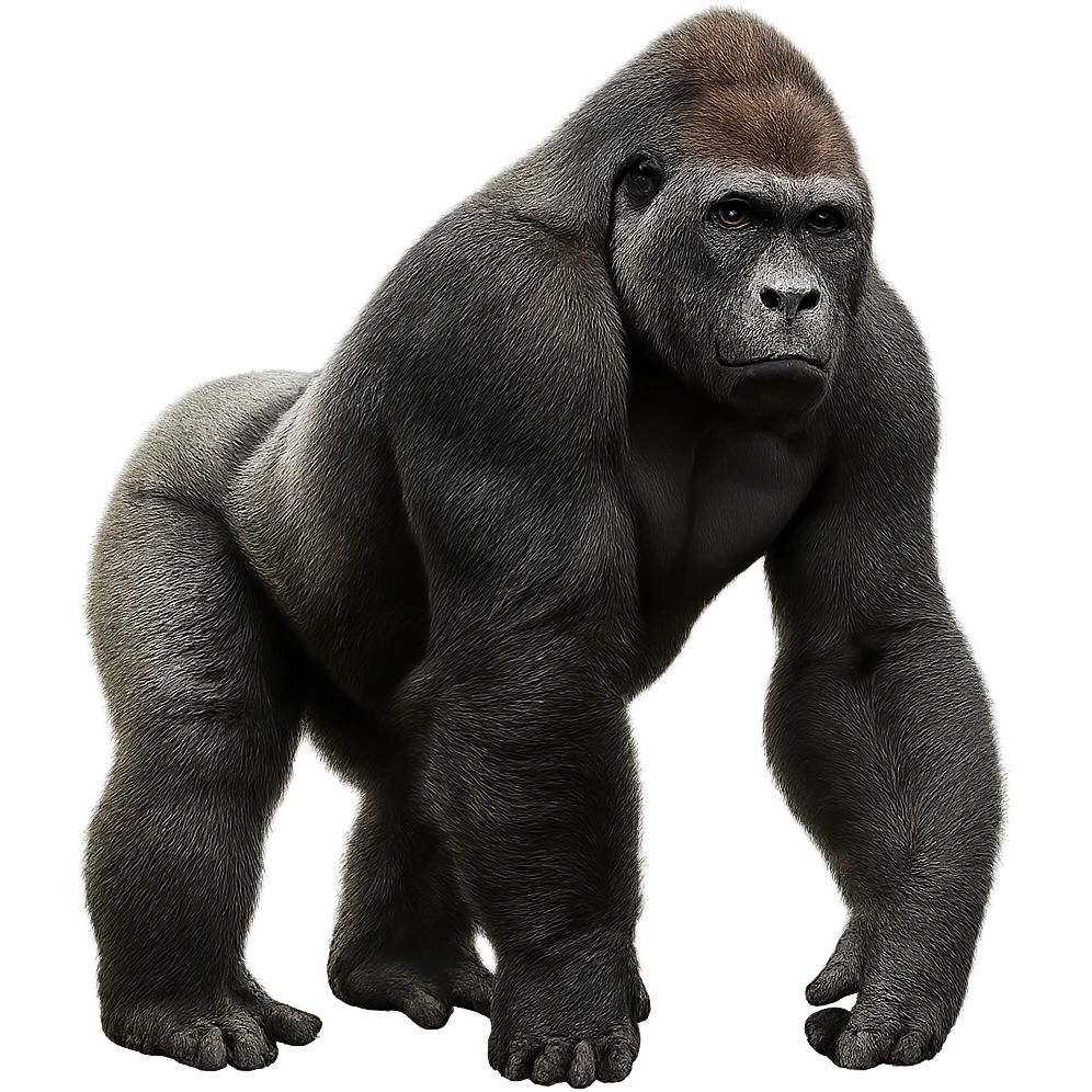 Gorilla transparent emoji