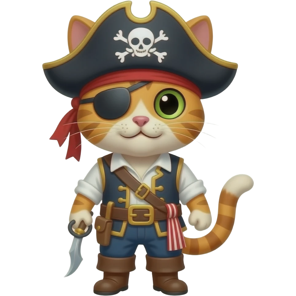 cat pirate emoji