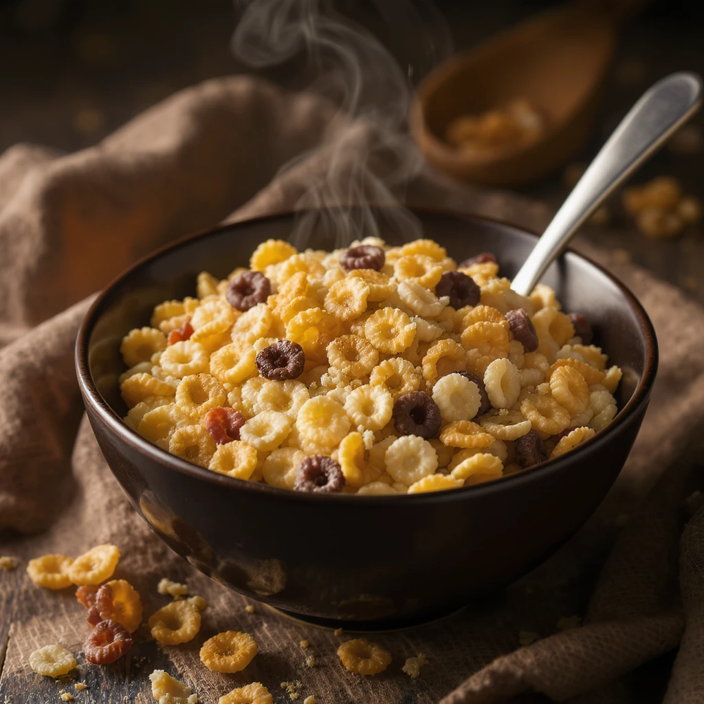 a bowl filled with cereals, realistic style emoji