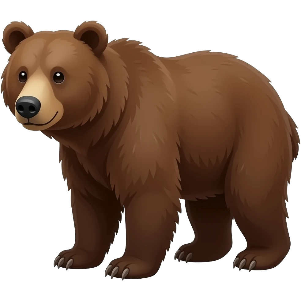 make an brown bear emoji