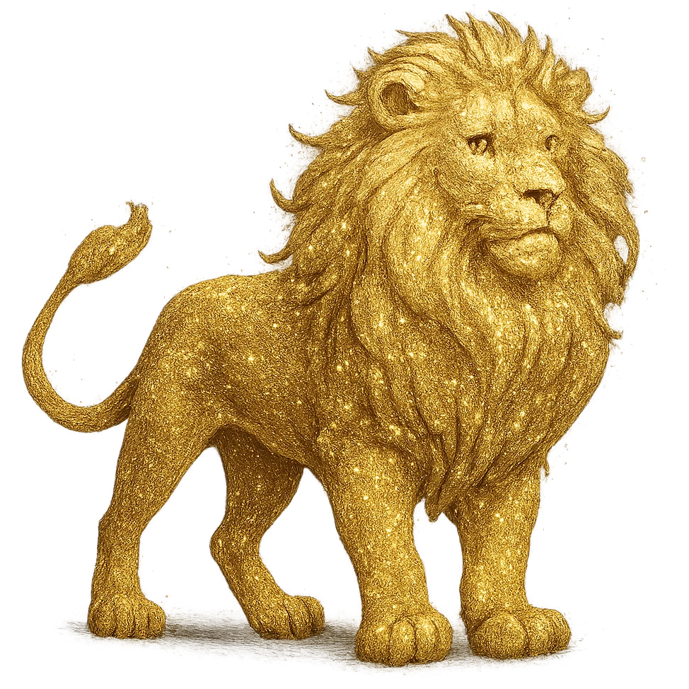 sparkly lion emoji