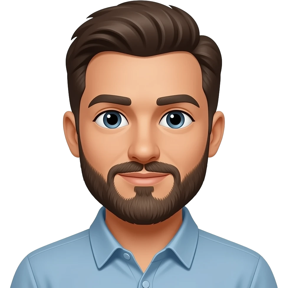 Man with Beard (Light Skin Tone) emoji