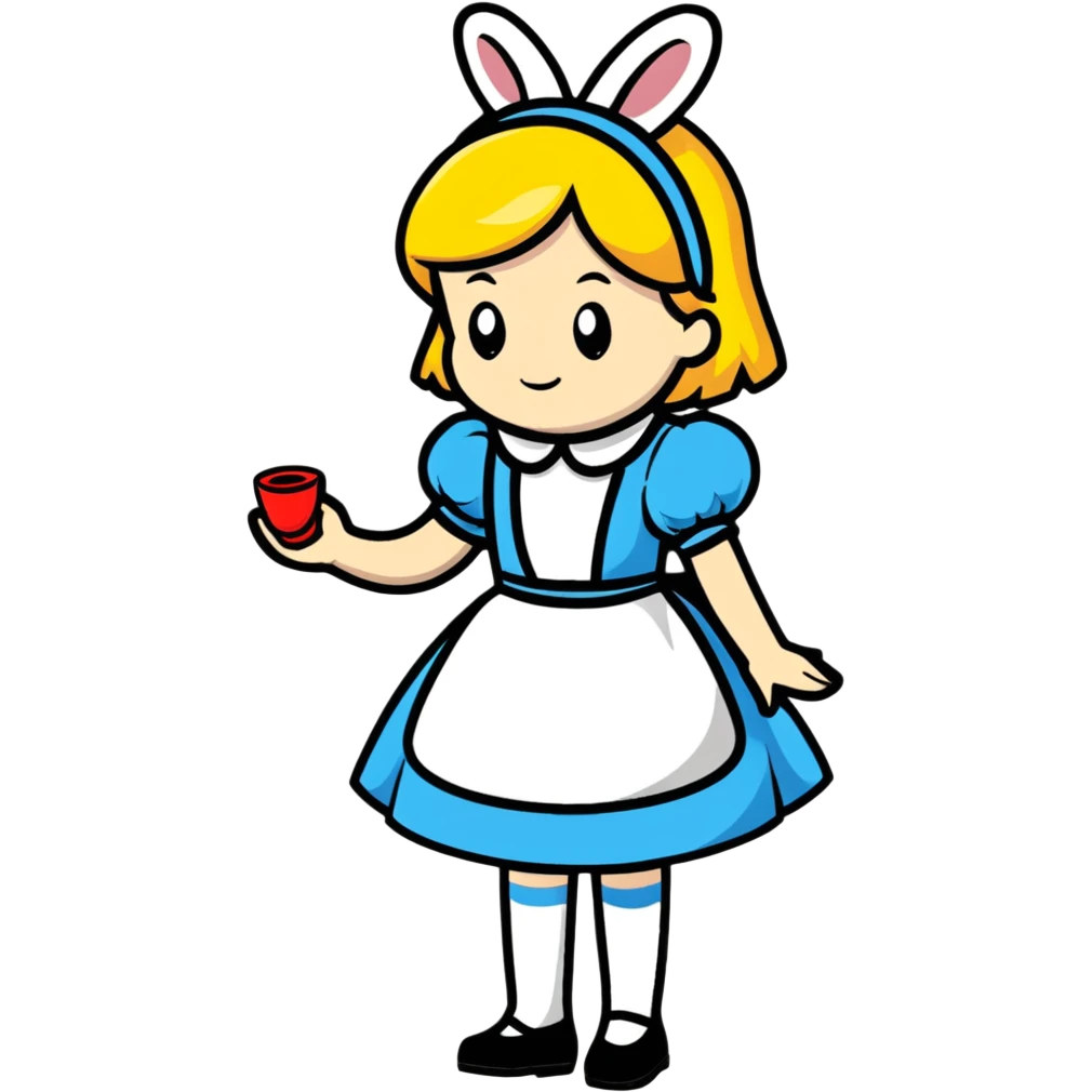 Alice from Alice in Wonderland emoji