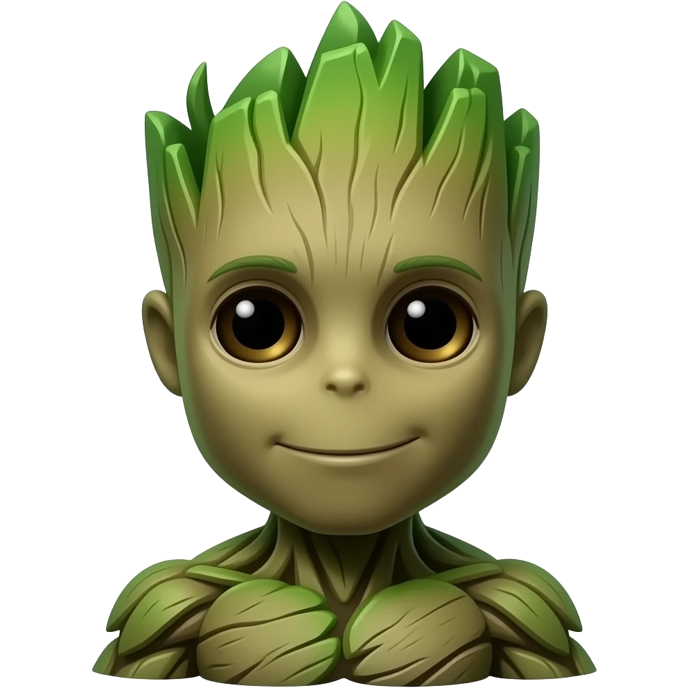 Create an emoji of groot emoji