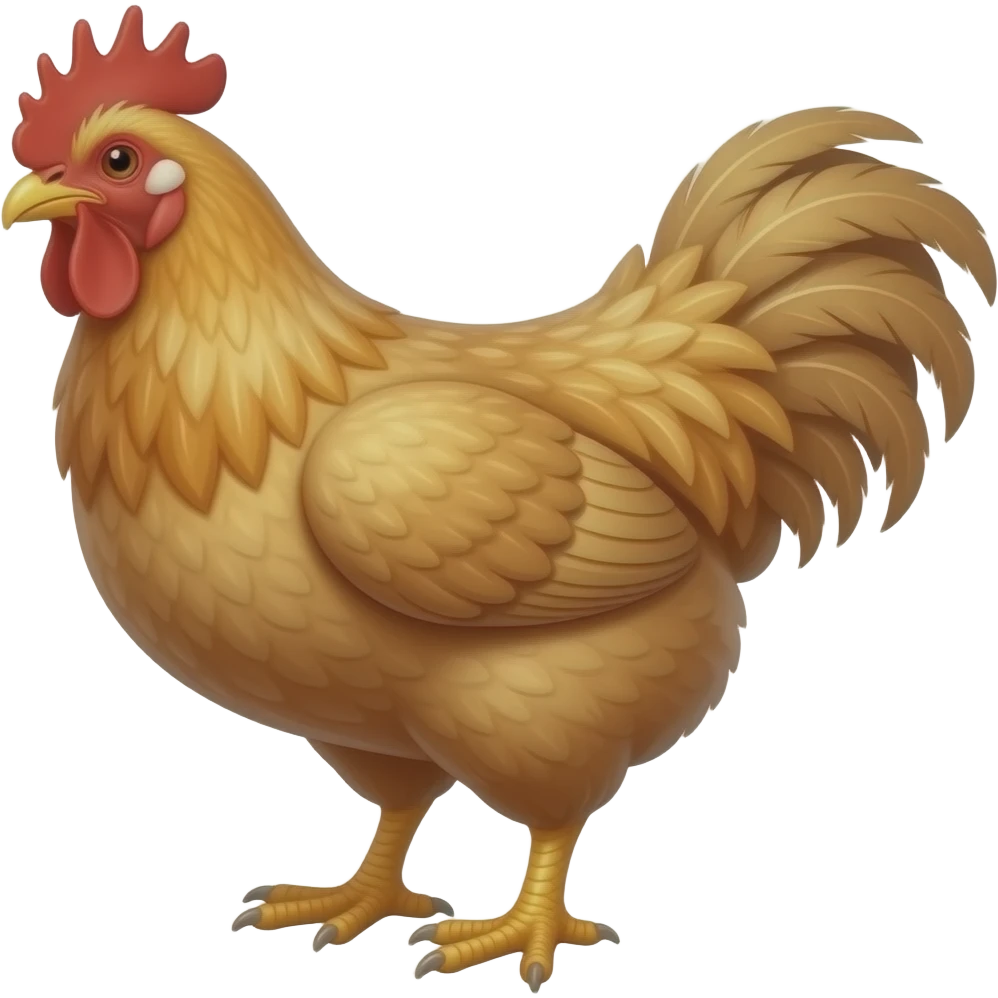 chicken with no head emoji