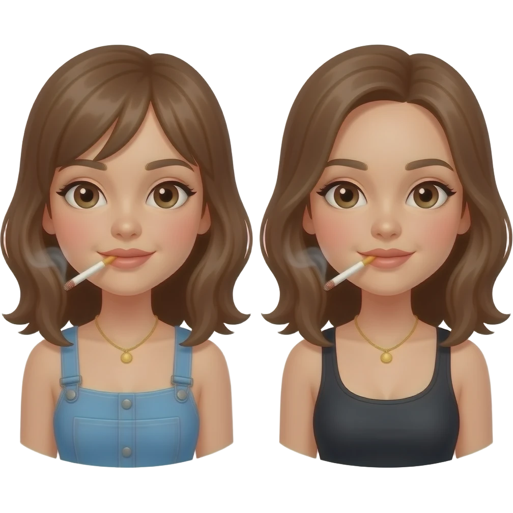 Girls smokings emoji