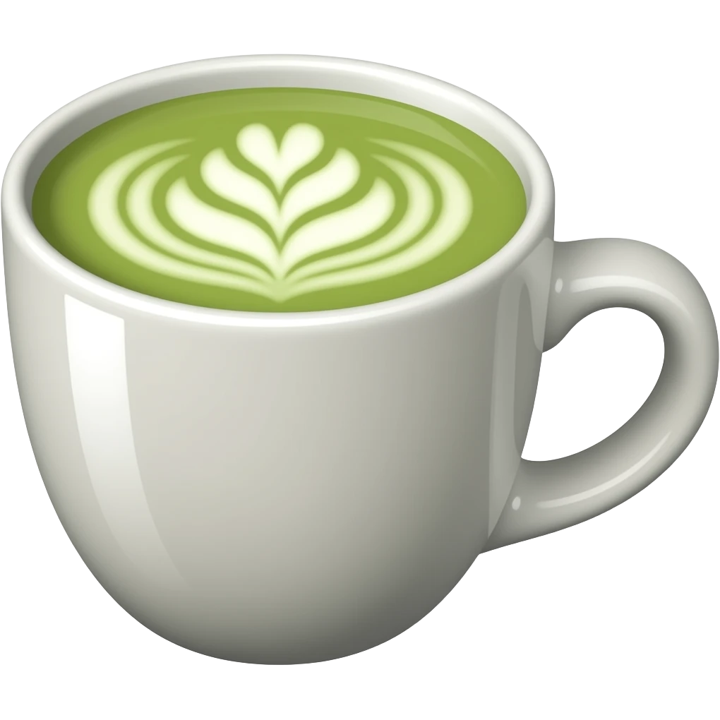 Matcha latte emoji