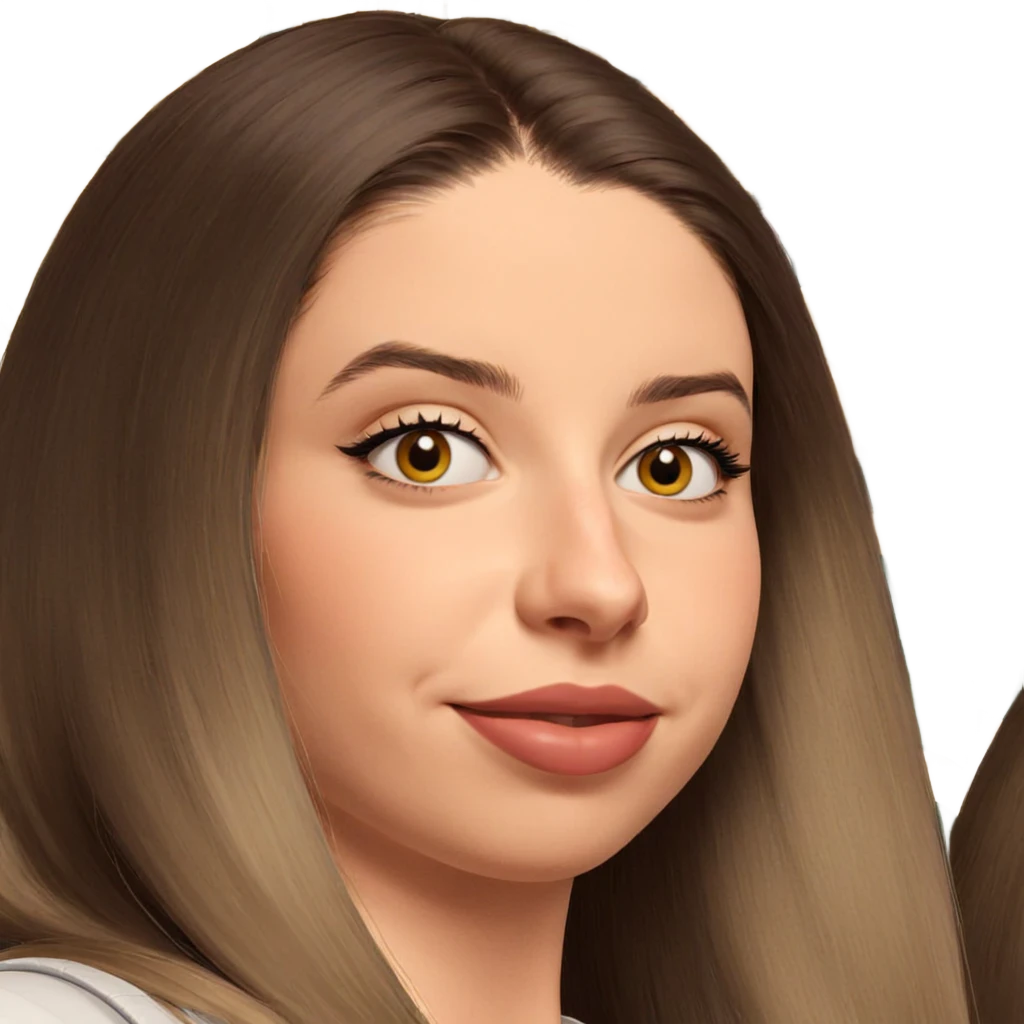 smiling girl with flowers emoji