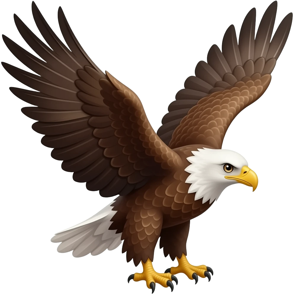 Kartal kanatları açık yana baksın emoji