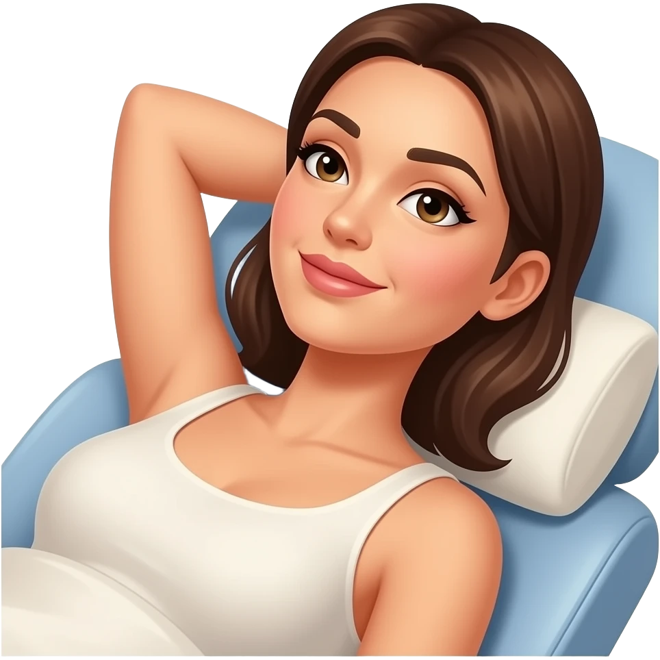Woman on a tanning bed emoji