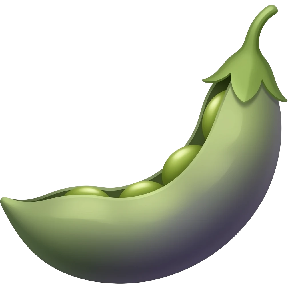 pois sucré fève emoji