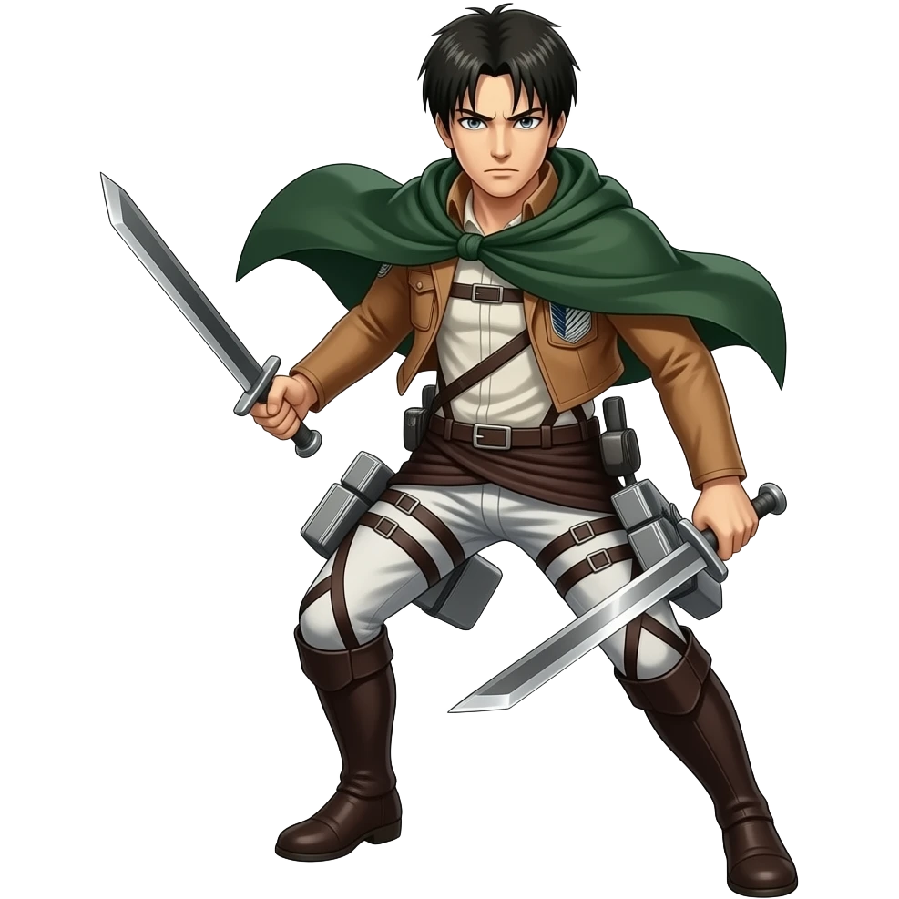 Levi de ataque a los titanes emoji