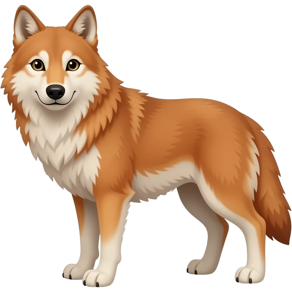Red wolf emoji