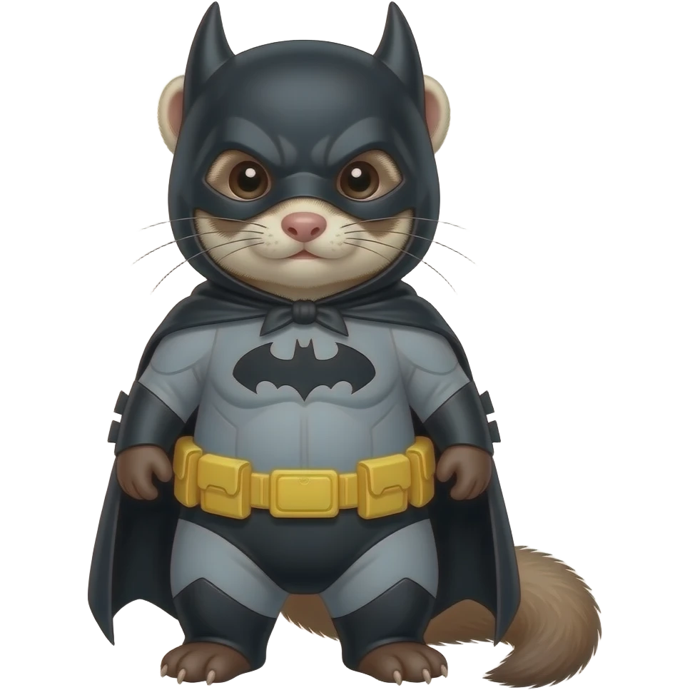 Ferret batman emoji
